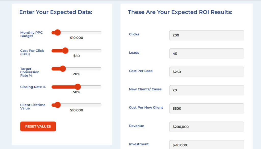 PPC ROI Calculator for Home Services | Savvy Search Marketing