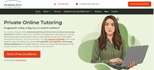 Phonology private tutoring site design project
