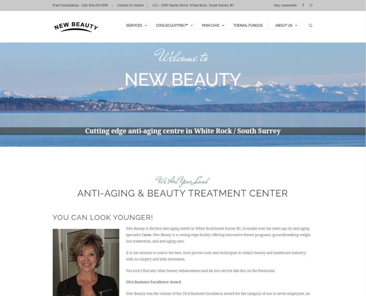 new beauty homepage