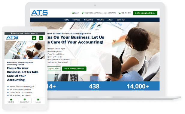 ARS Accounting - website design and development